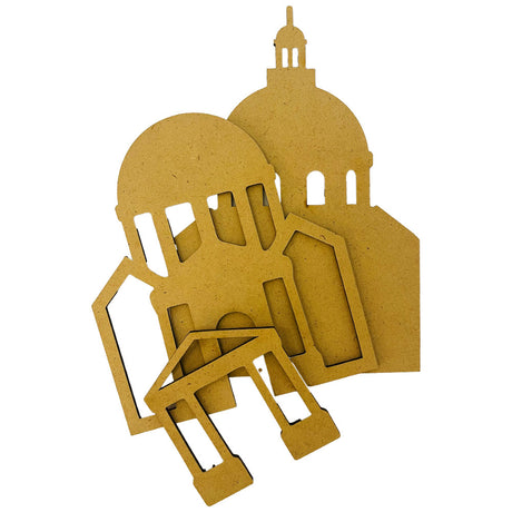 Stamperia Crafty shapes: Venice City of Art basilica KLSM55
