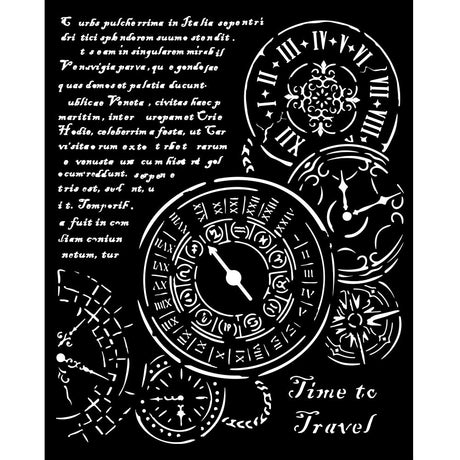 Stamperia Thick stencil cm 20X25 - Venice City of Art Time to travel