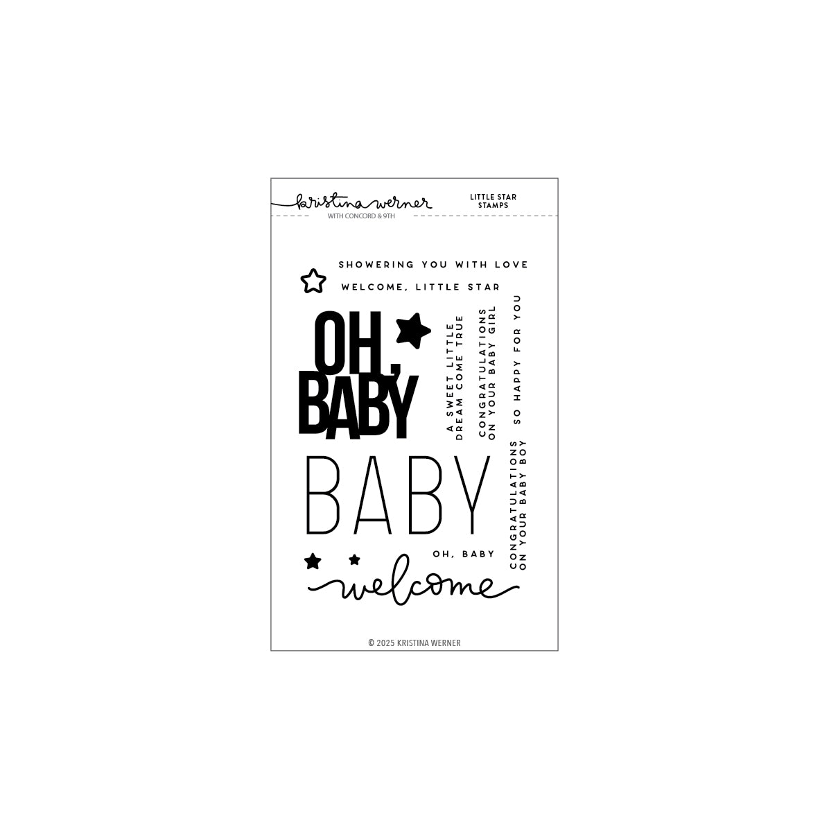 Concord & 9th Little Star Stamp Set (4 x 6)
