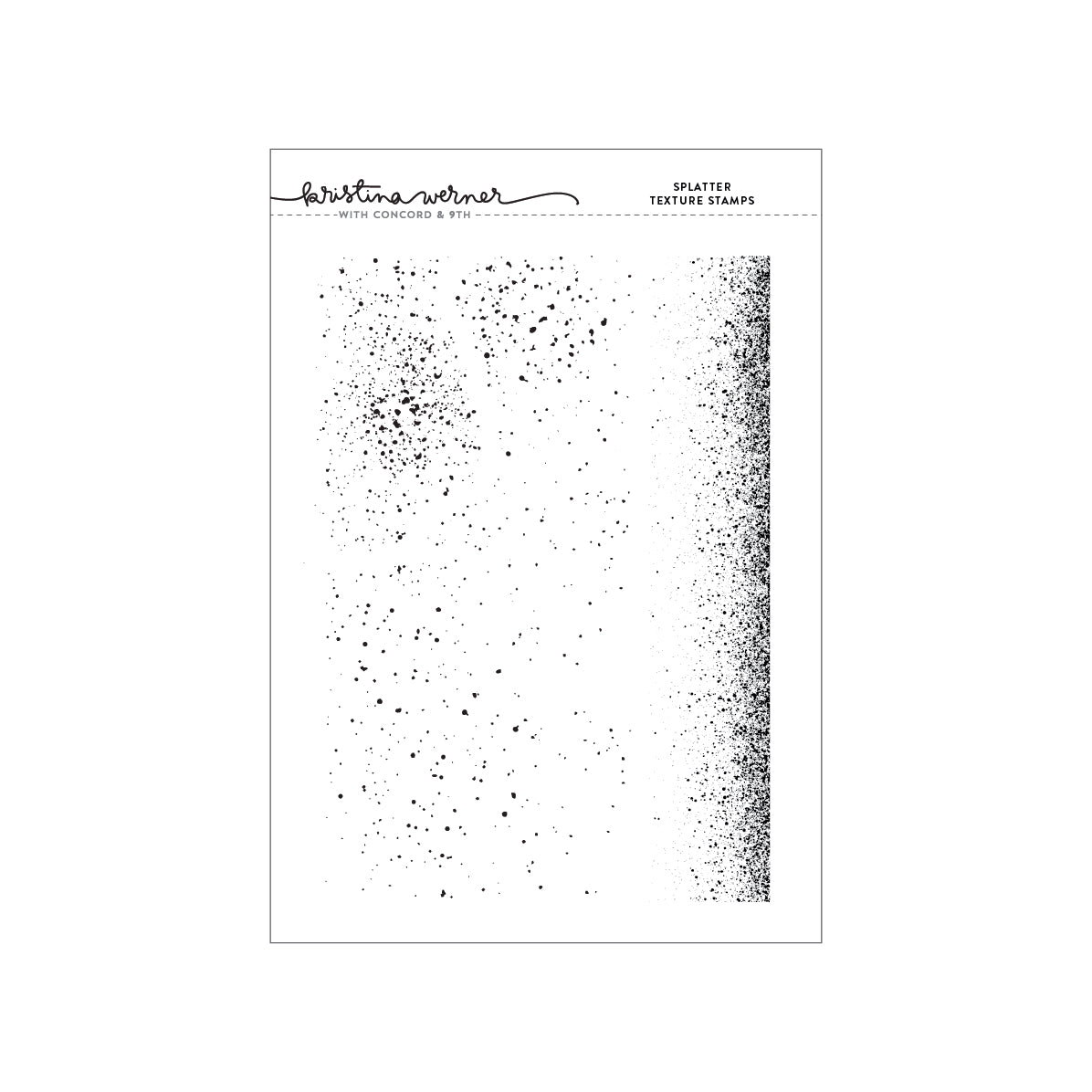 Concord & 9th Splatter Texture Stamp Set (6 x 6)