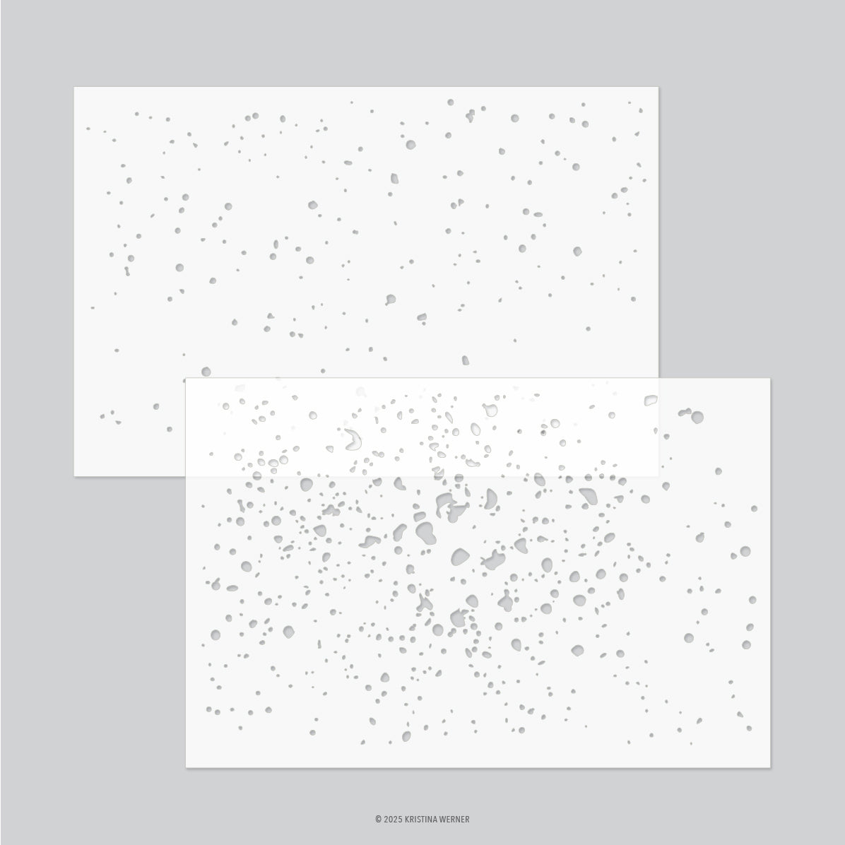 Concord & 9th Splatter Texture Stencil Pack (2 qty; 6 x 9)