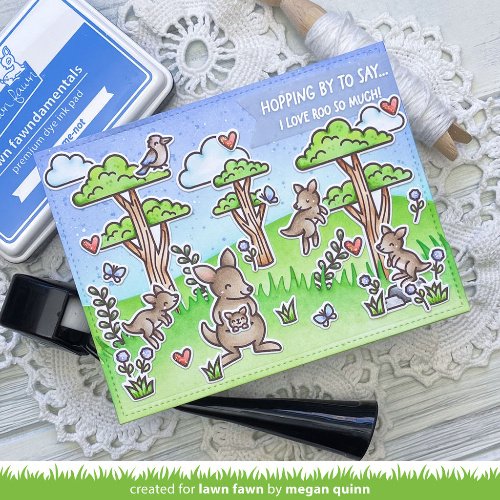 Lawn Fawn Kanga-riffic Stamp and Die Set Bundle