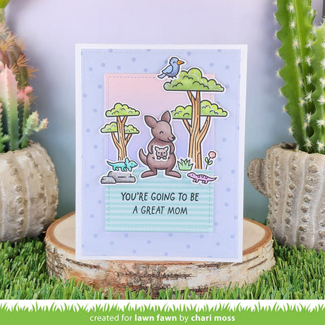 Lawn Fawn Kanga-riffic Stamp and Die Set Bundle