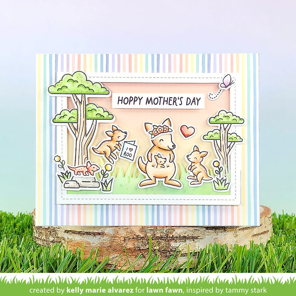 Lawn Fawn Kanga-riffic Stamp and Die Set Bundle