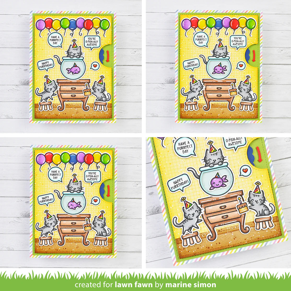 Lawn Fawn keep on swimming add-on stamp