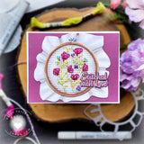 Honey Bee Stamps Stitched With Love - 6"x8" Stamp Set