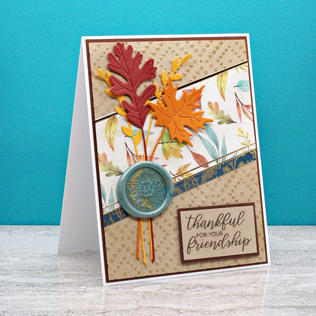 Spellbinders Autumn Sealed Sprigs Etched Dies - Serenade of Autumn Collection