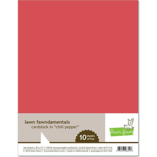 Lawn Fawn Chili Pepper Cardstock
