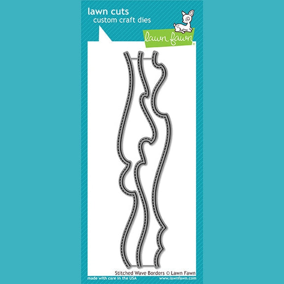 Lawn Fawn Stitched Wave Border Die