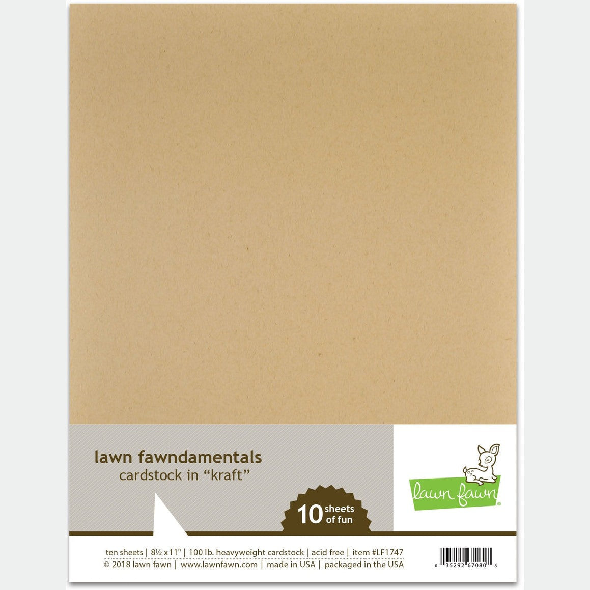 Lawn Fawn Kraft Cardstock