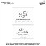 Lawn Fawn Let's Toast Stamp and Die Set Bundle