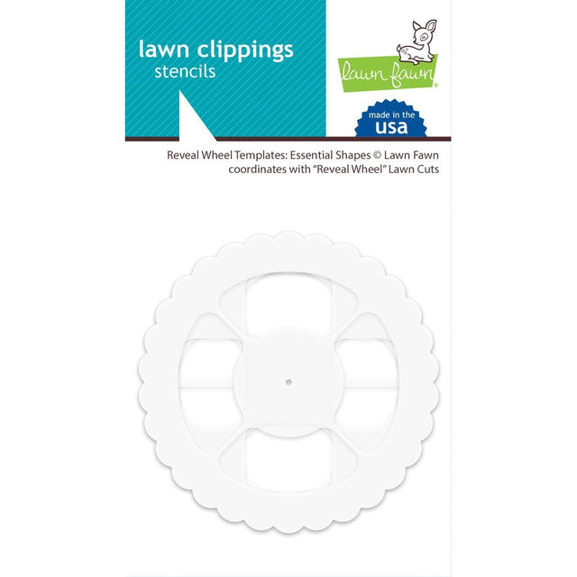 Lawn Fawn Reveal Wheel Templates: Essential Shapes Stencil