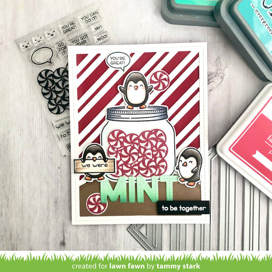 Lawn Fawn How You Bean? Mint Add-On Stamp & Die Bundle