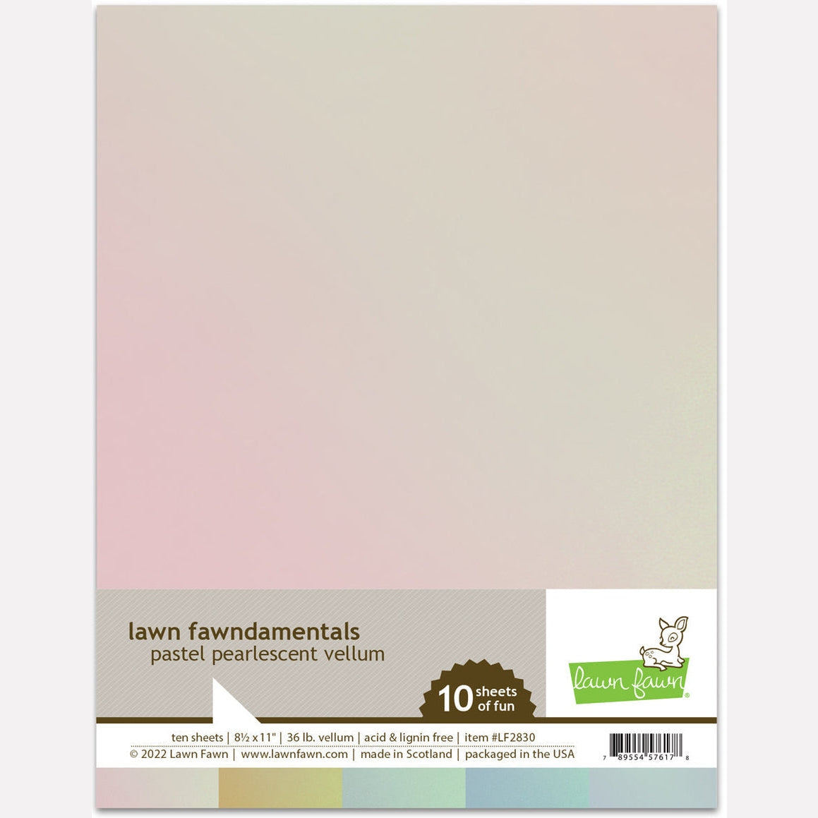 Lawn Fawn Pastel Pearlescent Vellum