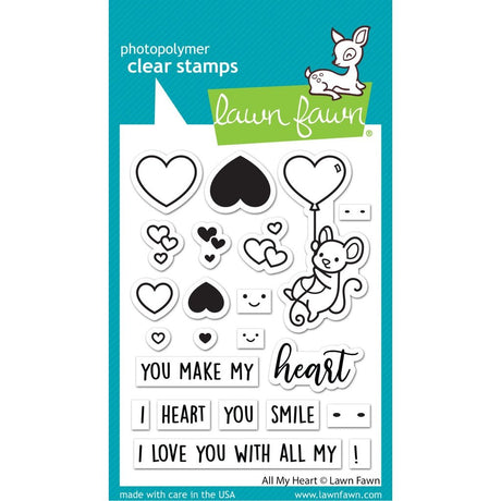 Lawn Fawn All my Heart Stamp Set