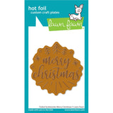 Lawn Fawn Foiled Sentiments: Merry Christmas Hot Foil Plate