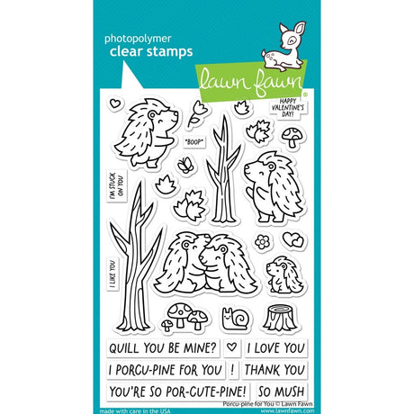 Lawn Fawn Porcu-Pine for You Stamp Set