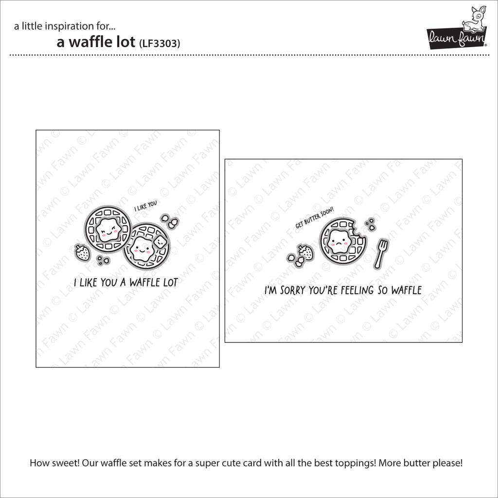 Lawn Fawn A Waffle Lot Stamp Set