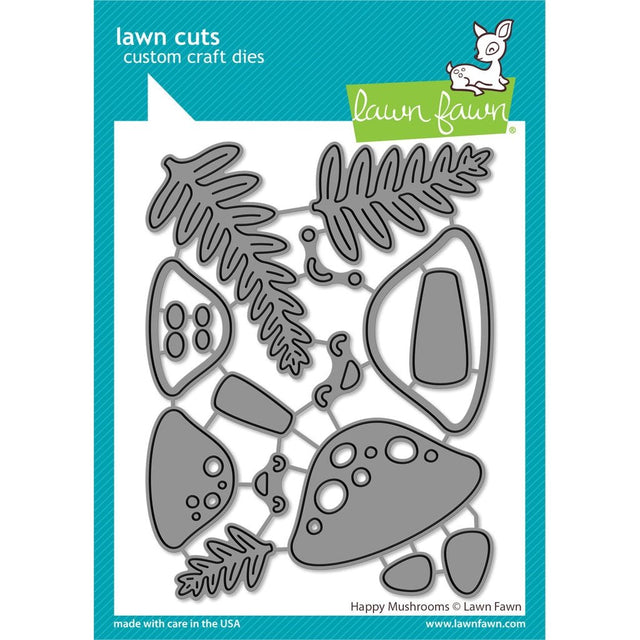 Lawn Fawn Happy Mushrooms Die Set