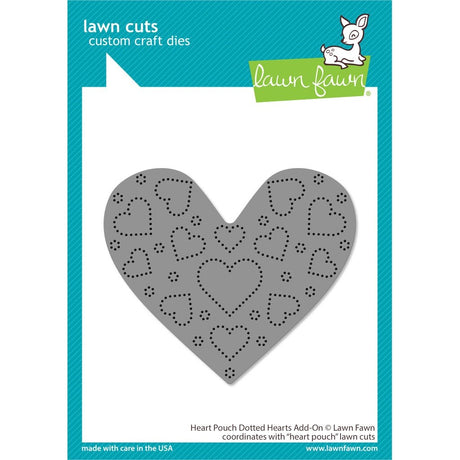 Lawn Fawn Heart Pouch Dotted Hearts Add-on Die