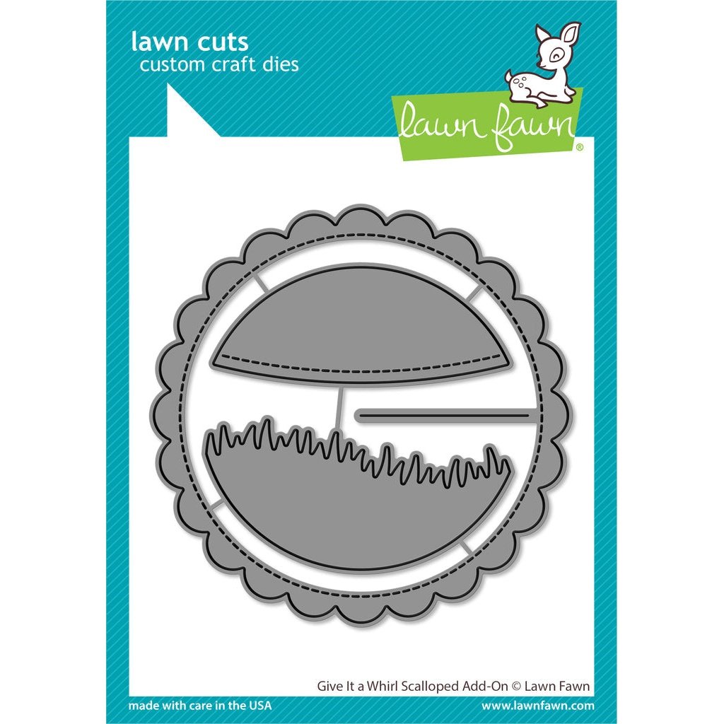 Lawn Fawn Give it a Whirl Scalloped Add-on Die