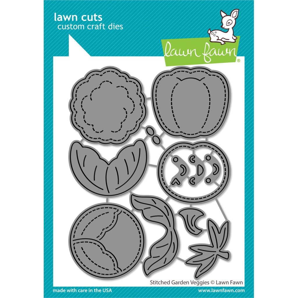 Lawn Fawn Stitched Garden Veggies Die Set