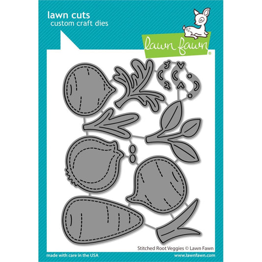 Lawn Fawn Stitched Root Veggies Die Set