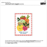 Lawn Fawn Stitched Root Veggies Die Set