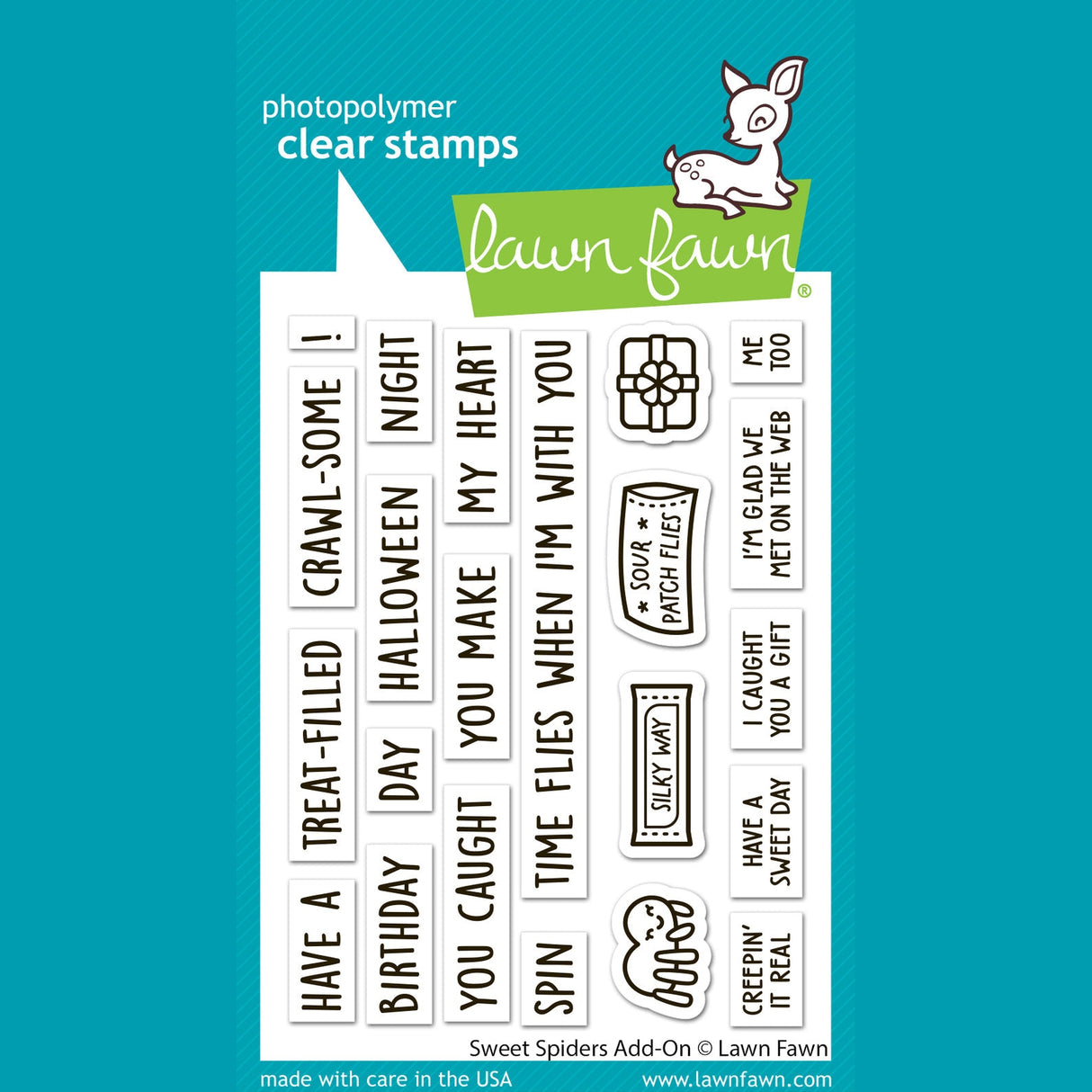 Lawn Fawn Sweet Spiders Add-on Stamp