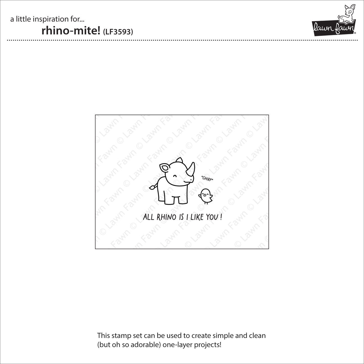 Lawn Fawn rhino-mite! stamp
