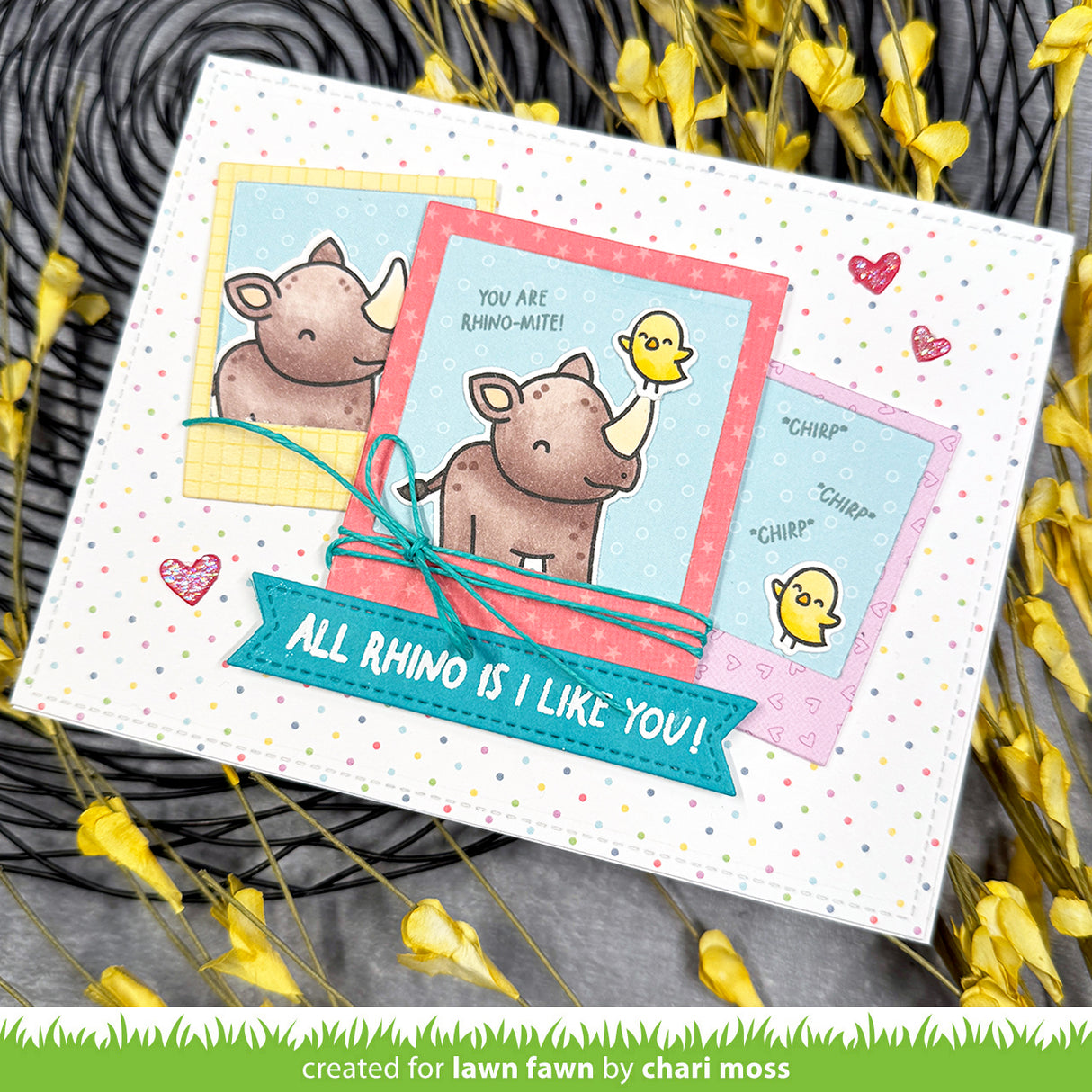 Lawn Fawn rhino-mite! stamp