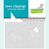 Lawn Fawn rhino-mite! coloring stencils