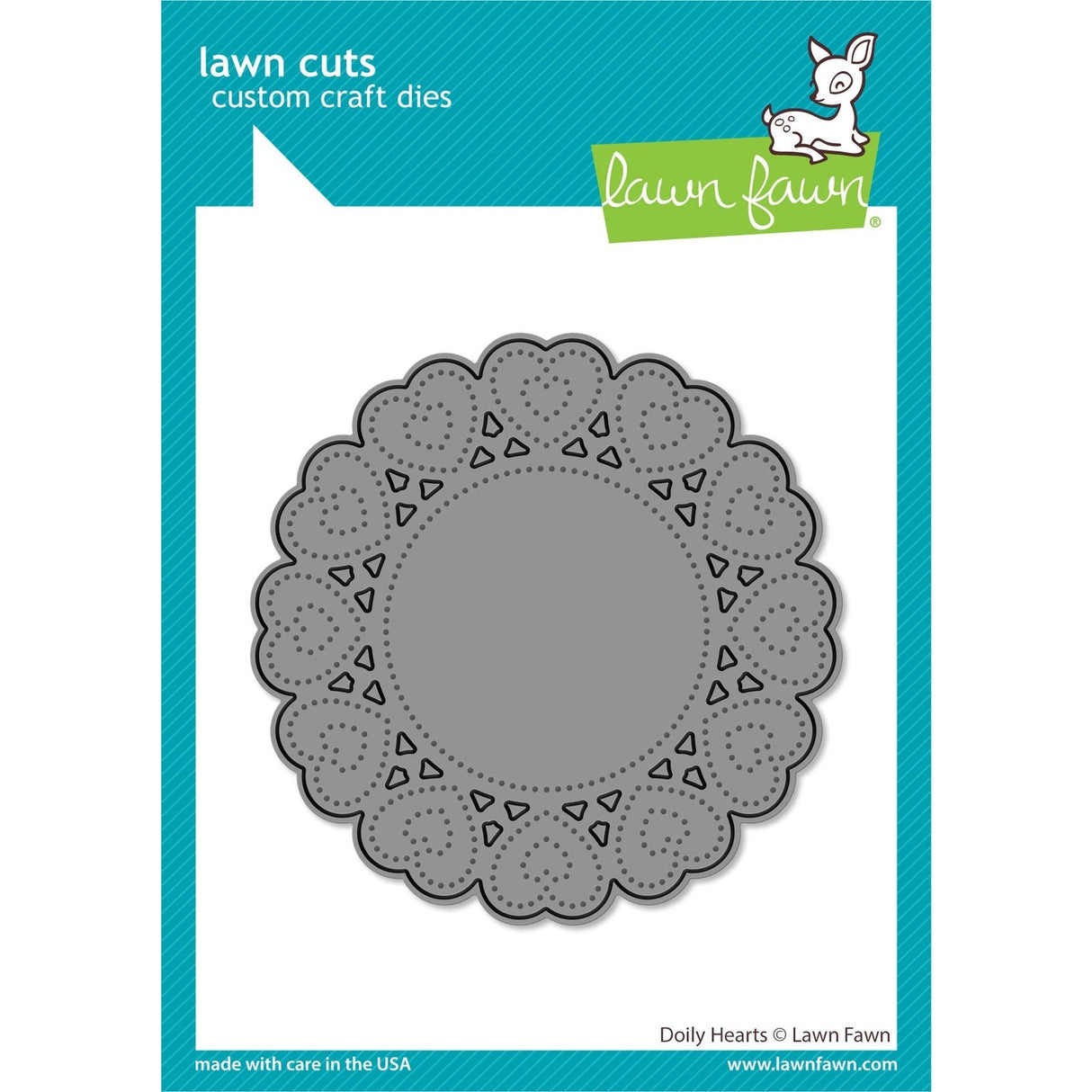 Lawn Fawn Doily Hearts