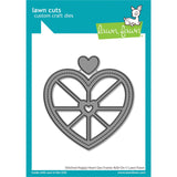 Lawn Fawn Stitched Happy Heart Geo Frame Add-on