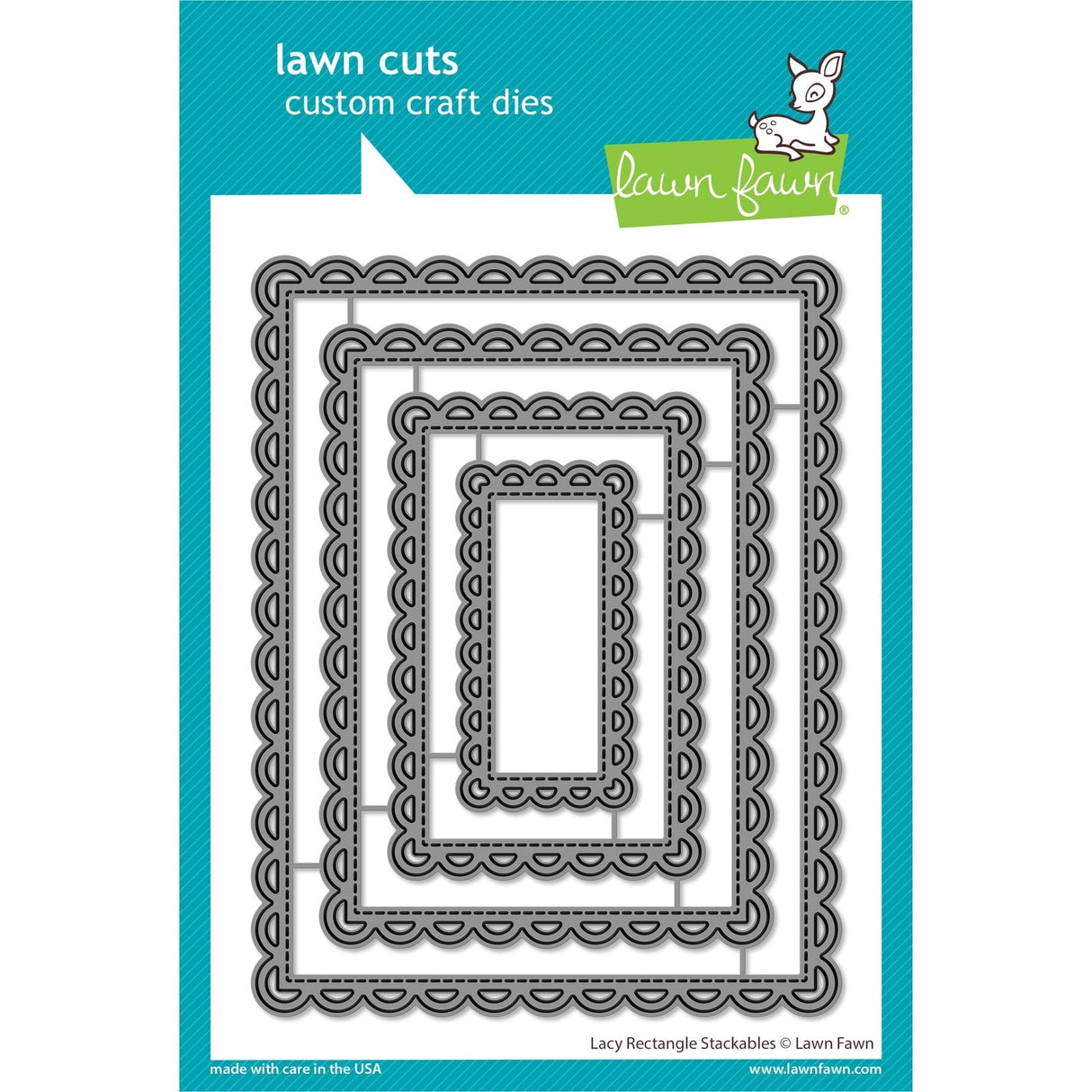 Lawn Fawn Lacy Rectangle Stackables