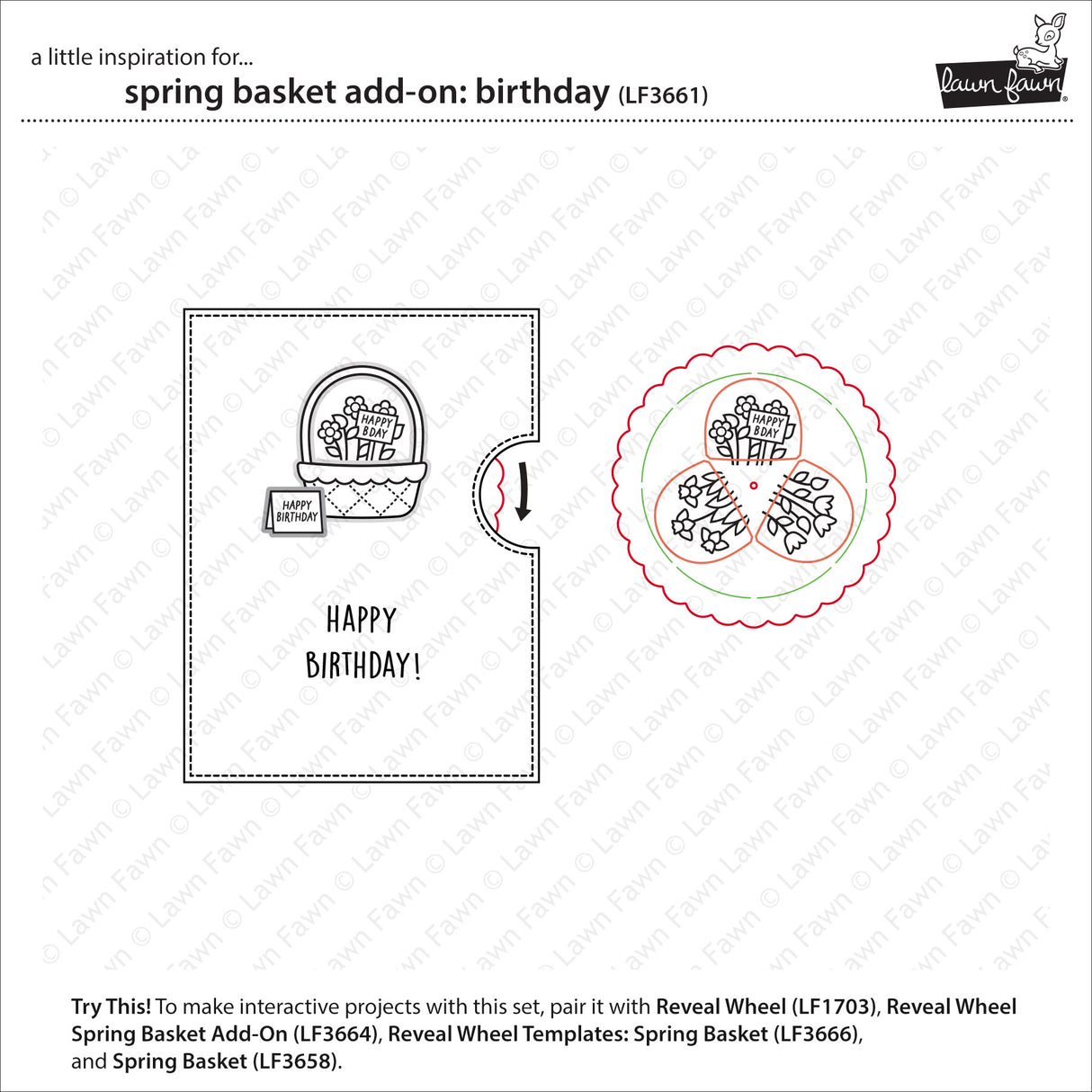 Lawn Fawn Spring Basket Add-on: Birthday Bundle