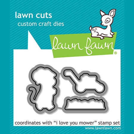 Lawn Fawn i love you mower lawn cuts