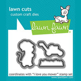 Lawn Fawn i love you mower lawn cuts