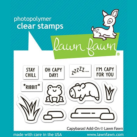 Lawn Fawn capybaras! add-on stamp