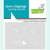 Lawn Fawn capybaras! add-on coloring stencils