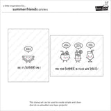 Lawn Fawn summer friends stamp