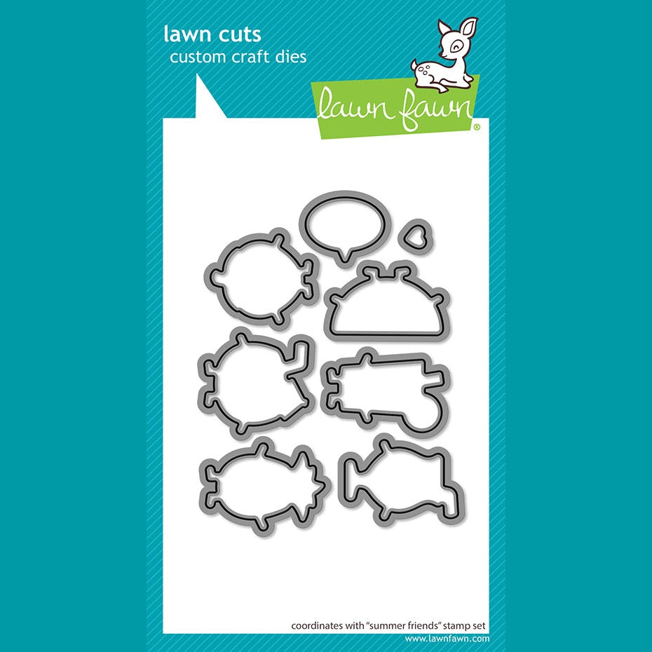Lawn Fawn summer friends lawn cuts