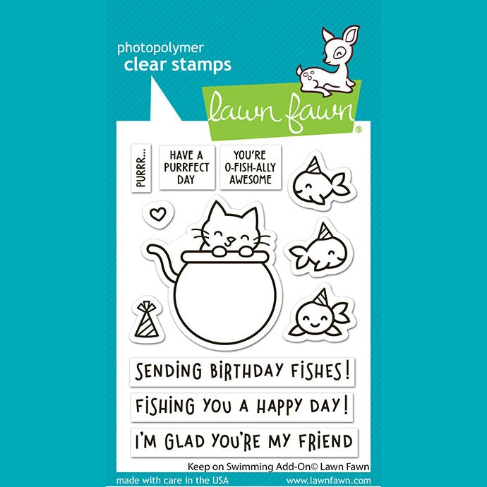 Lawn Fawn keep on swimming add-on stamp