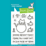 Lawn Fawn keep on swimming add-on stamp