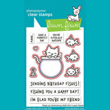 Lawn Fawn keep on swimming add-on lawn cuts