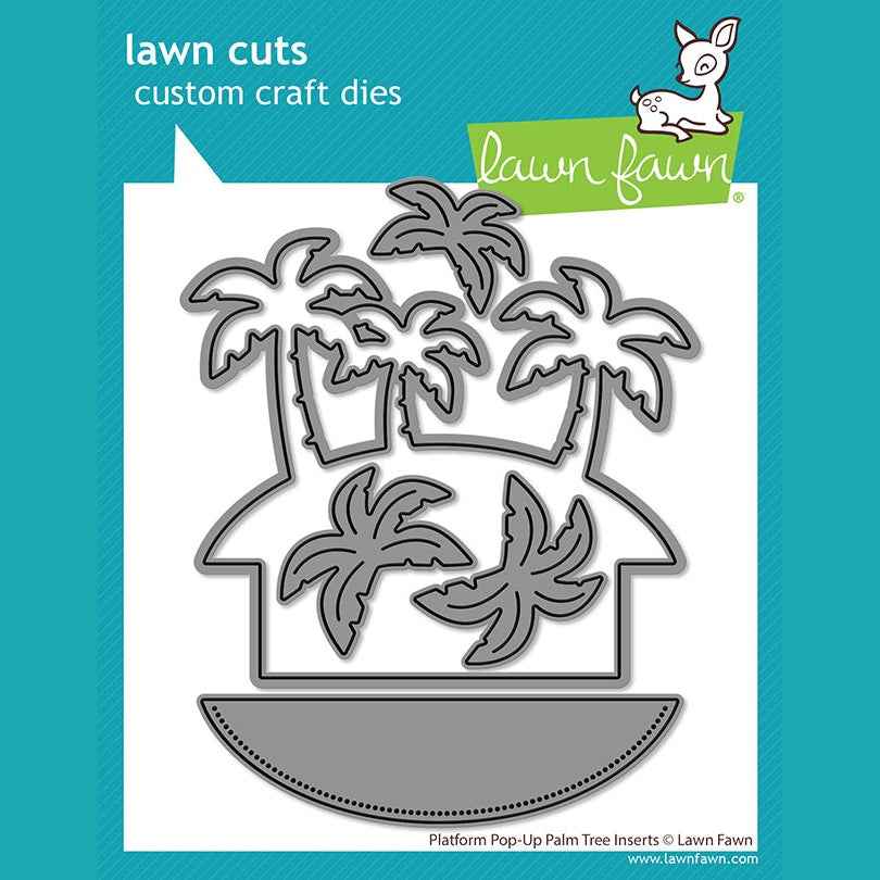 Lawn Fawn platform pop-up palm tree inserts