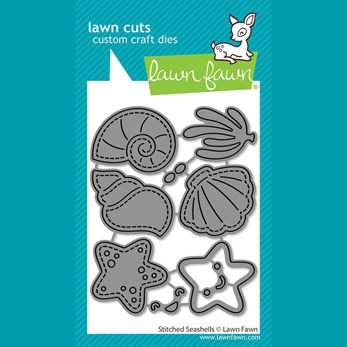 Lawn Fawn stitched seashells