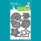 Lawn Fawn stitched seashells