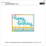 Lawn Fawn candle border