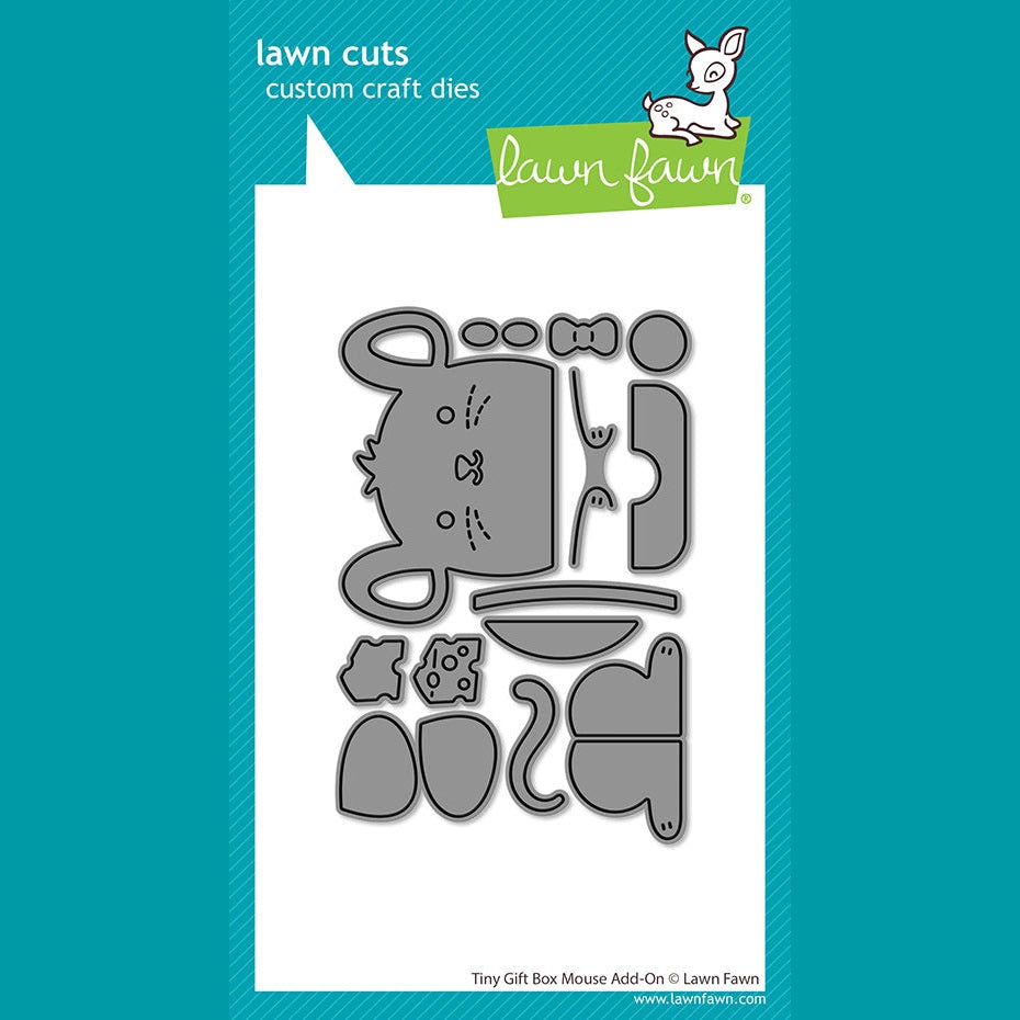 Lawn Fawn tiny gift box mouse add-on